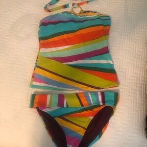 Bleu Rod Beattie Multi Color Tankini